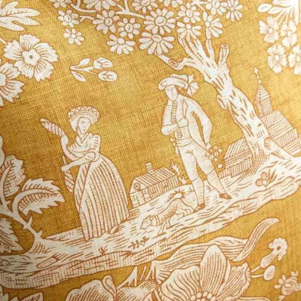 Jean Monro Ltd. Custom Made Round Natural Linen Tablecloth